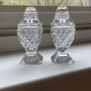 Cut Glass Salt & Pepper Shakers